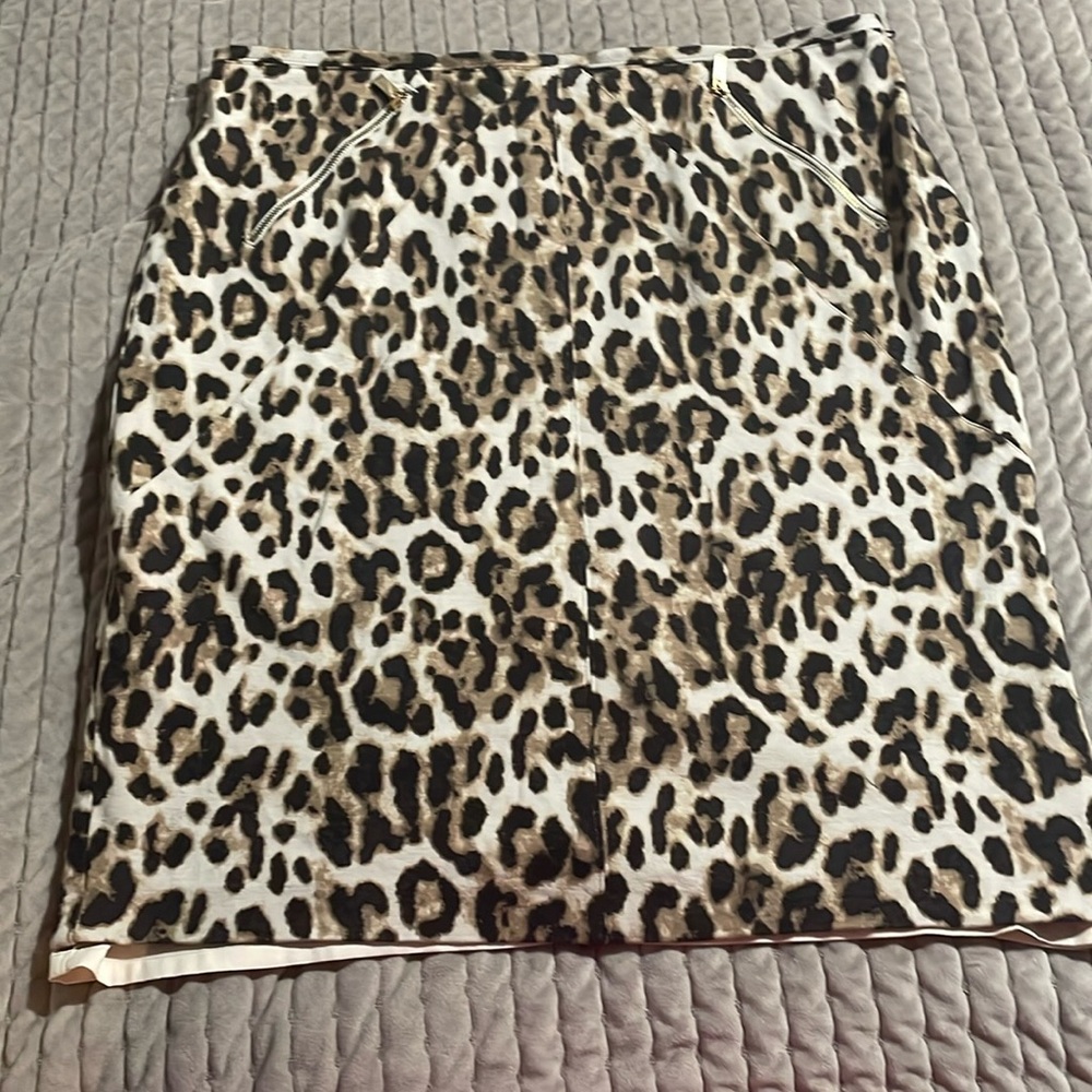 Cheetah print skirt